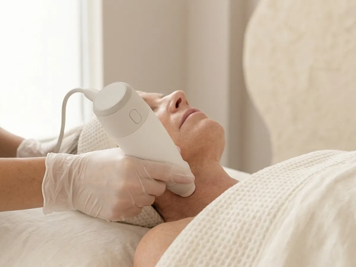 EXION Face treatment along the jawline